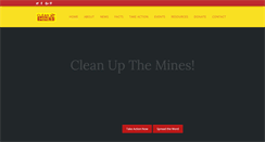 Desktop Screenshot of cleanupthemines.org